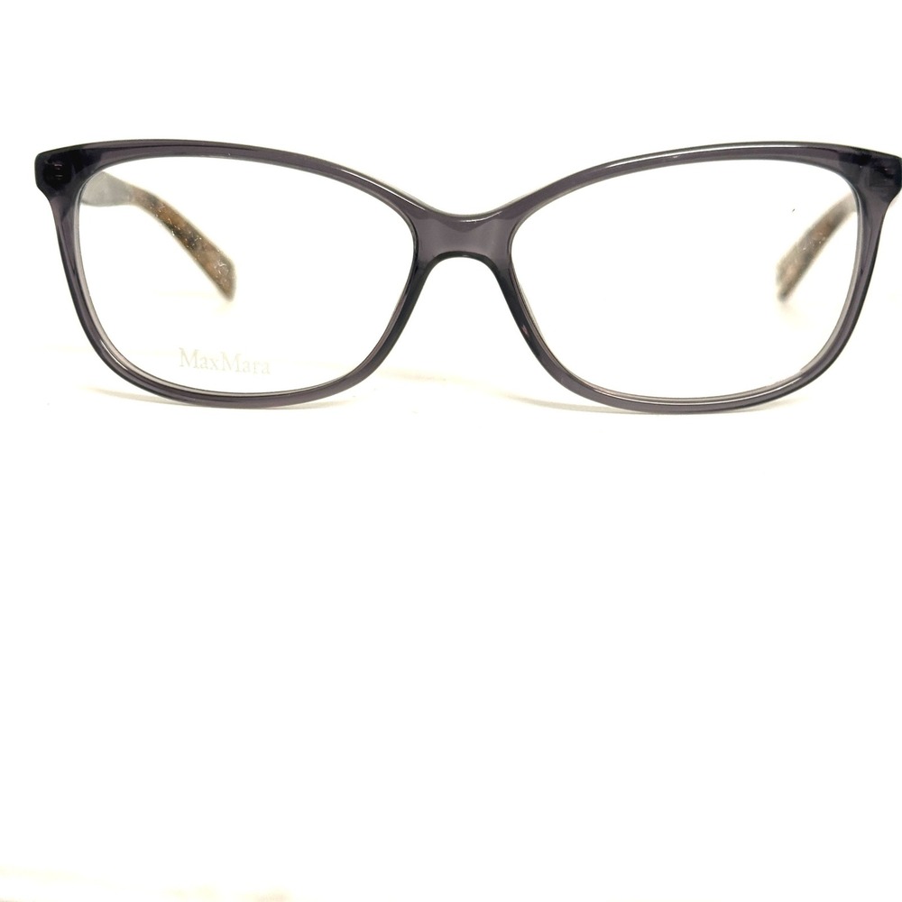Max Mara MM 1230 BVQ Purple Cat Eye Eyeglasses Frames 54-14-140 Italy Acetate